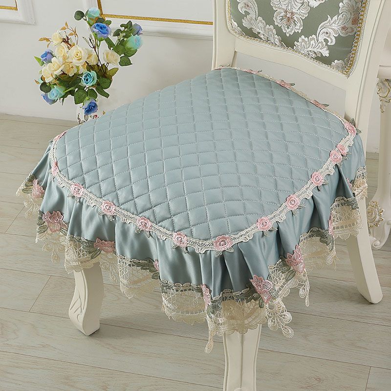 Элегантный кружевной декор 43*45 см, подушка для стула, противоскользящая подушка для сиденья в европейском стиле, домашний декор, обеденный офисный коврик
