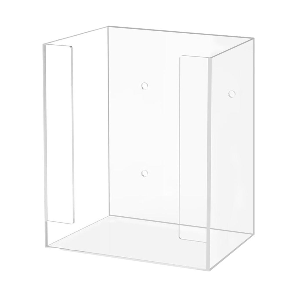 Wall Mounted Glove Holder Rack Space Saving Transparent Gloves Organizer Easy To Install Disposable Gloves Dispenser