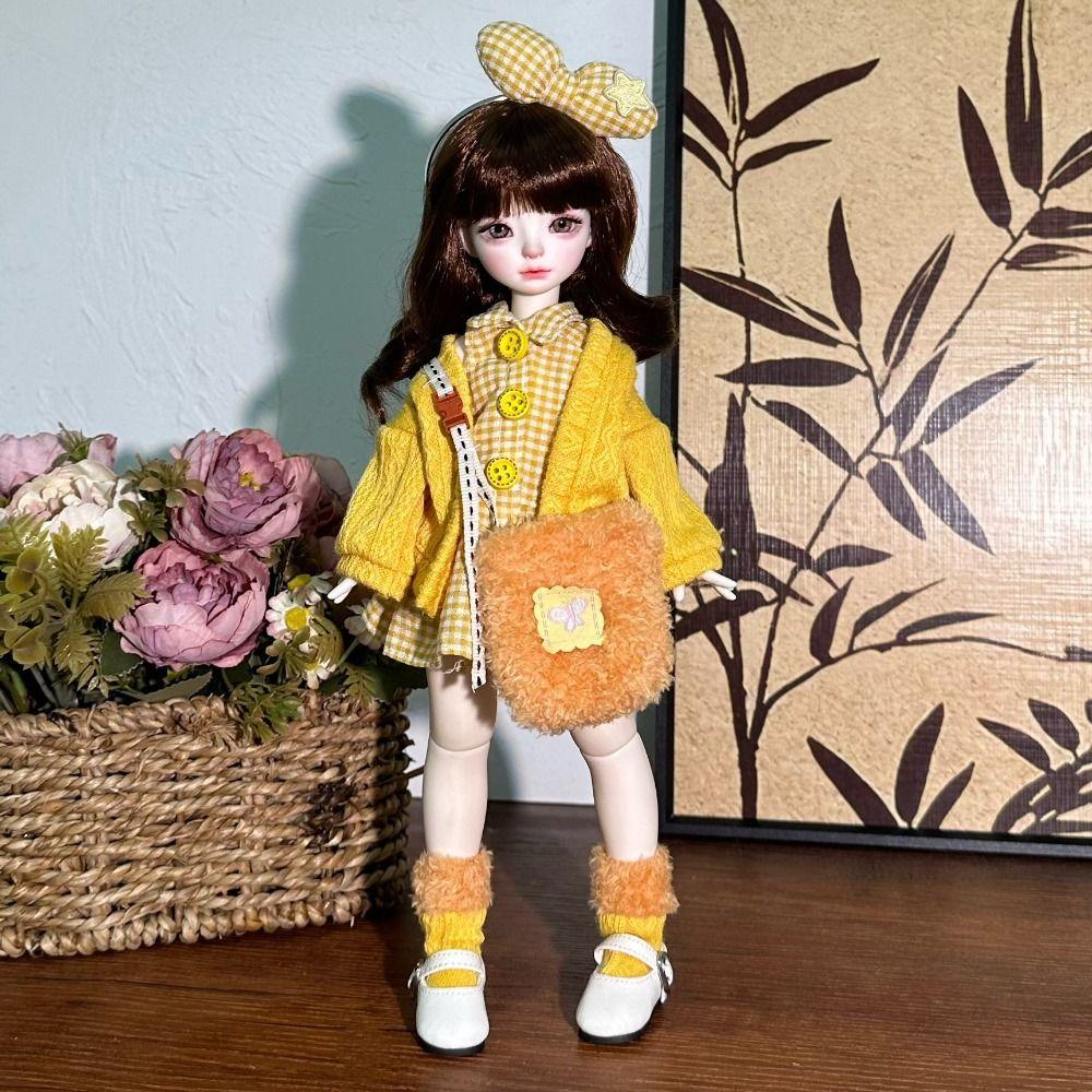 30 см Модная Кукла Одежда Свитер Пальто 1/6 BJD Кукла Набор Одежды Модный Красивый Осенний и Зимний Стиль Повседневное Платье для Куклы