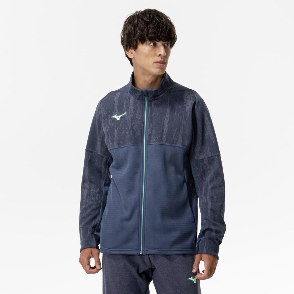 Mizuno Тренировочная одежда стрейч размера S, разминочная куртка, джерси, 32MCC005, унисекс, индиго,