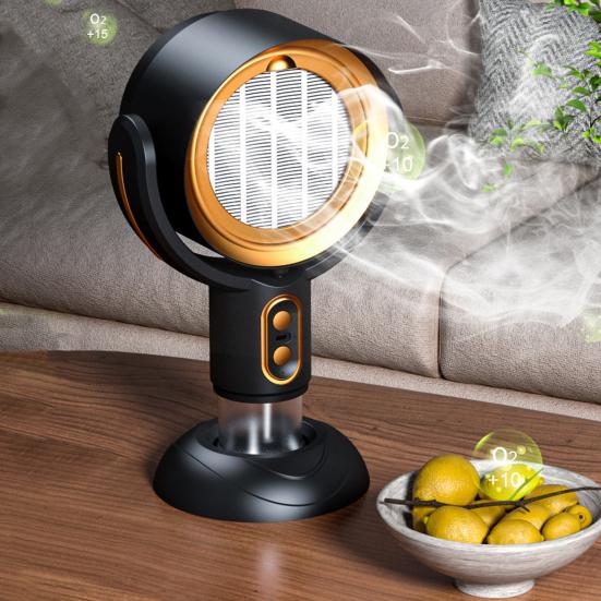 Настольная вытяжка с питанием от USB, отрицательный ион, мини-портативный вытяжной вентилятор 5 В 8 Вт, двухскоростная регулировка, вытяжка для кухни, настольное использование в квартире