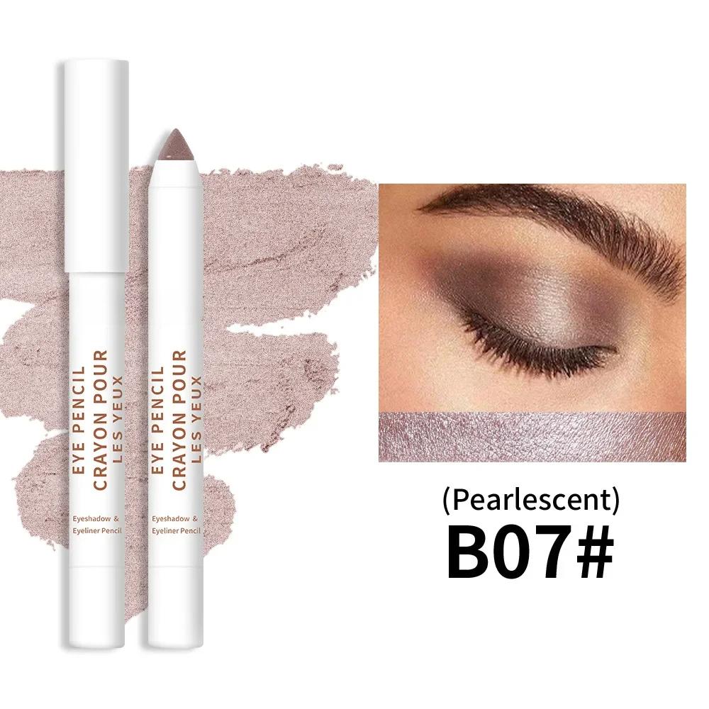 20-цветная цветная подводка для глаз с высокой пигментацией, перламутровый мерцающий металлик, дымчатая подводка для глаз в стиле панк, готика, стойкая