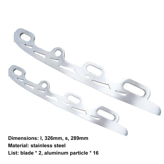 1 пара лезвий для коньков, прочные, противоскользящие, из нержавеющей стали, неломающиеся, сменные лезвия для коньков