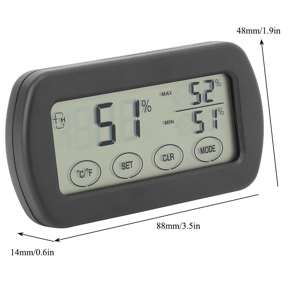 LCD Touch Hygrothermograph Thermometer Hygrometer Electronic Indoor Temperature Humidity Meter Thermometer Detector