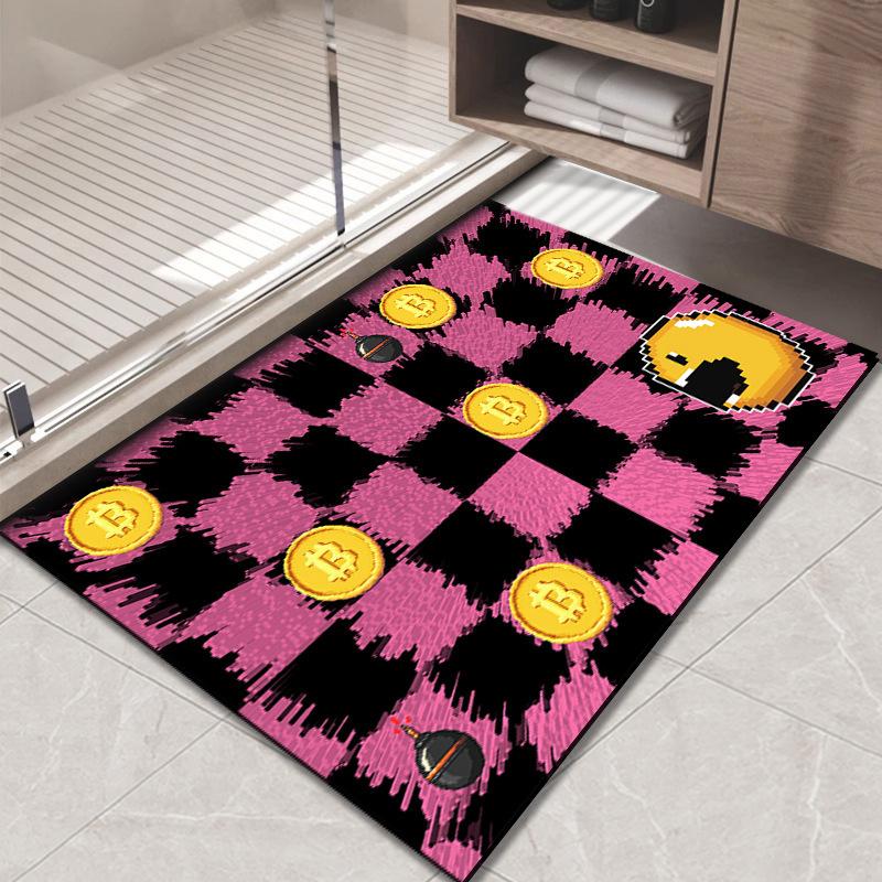 Коврик для унитаза с диатомовой крошкой, нескользящий коврик для ванной комнаты, впитывающий грязный коврик для туалета, коврик для туалетной двери