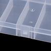 5 Compartment Clear Plastic Lure Storage Case for Fly Fishing Spoons Hooks Baits Tackle Box