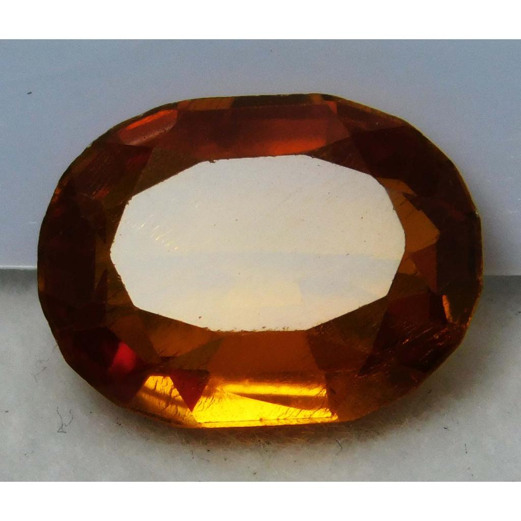 Natural Perfect Fire Orange Sapphire 11 Ct Oval Cut Sparkling Gems A+