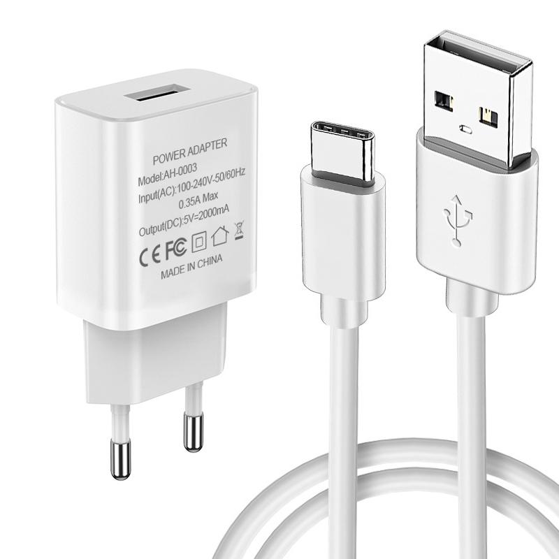 Fast Charger EU Plug Quick Charge for Samsung J6 Prime J2 Core A7 2018 M20 M30 A10 A20 A20E A30 A40 A50 A70 S10 Plus Usb Cable