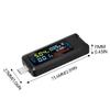 USB+Type-C Multi-function Digital Display DC Voltage Ammeter Power Meter Detector Power Bank Charger Indicator DC 4.5-36V