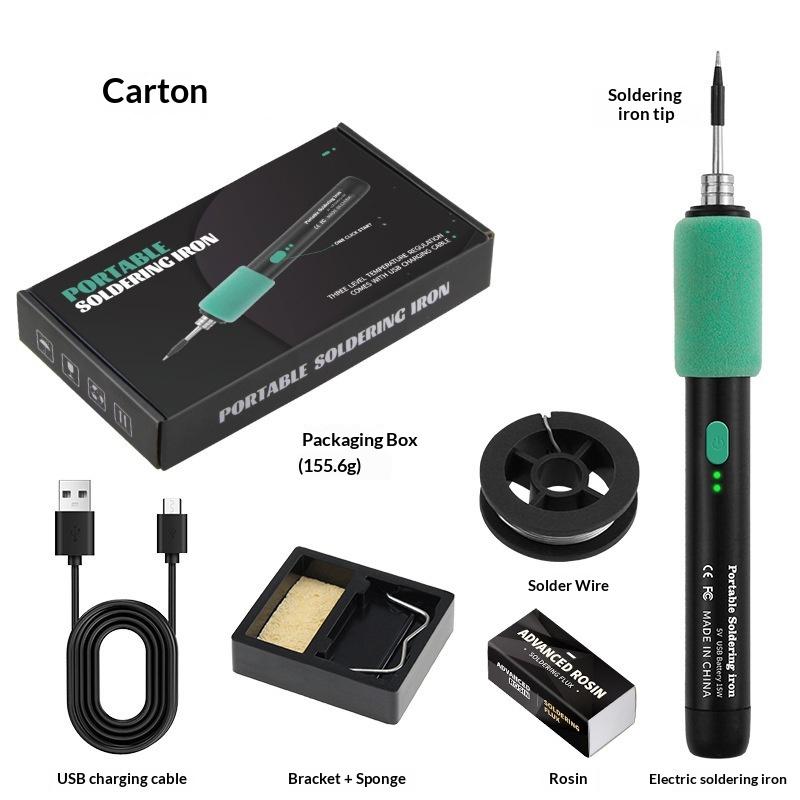 1 Набор 5В 15Вт USB Type-C Интерфейс Электрический Паяльник Ремонт Беспроводной Мини Трехуровневая Температура Паяльник Сварочный Инструмент