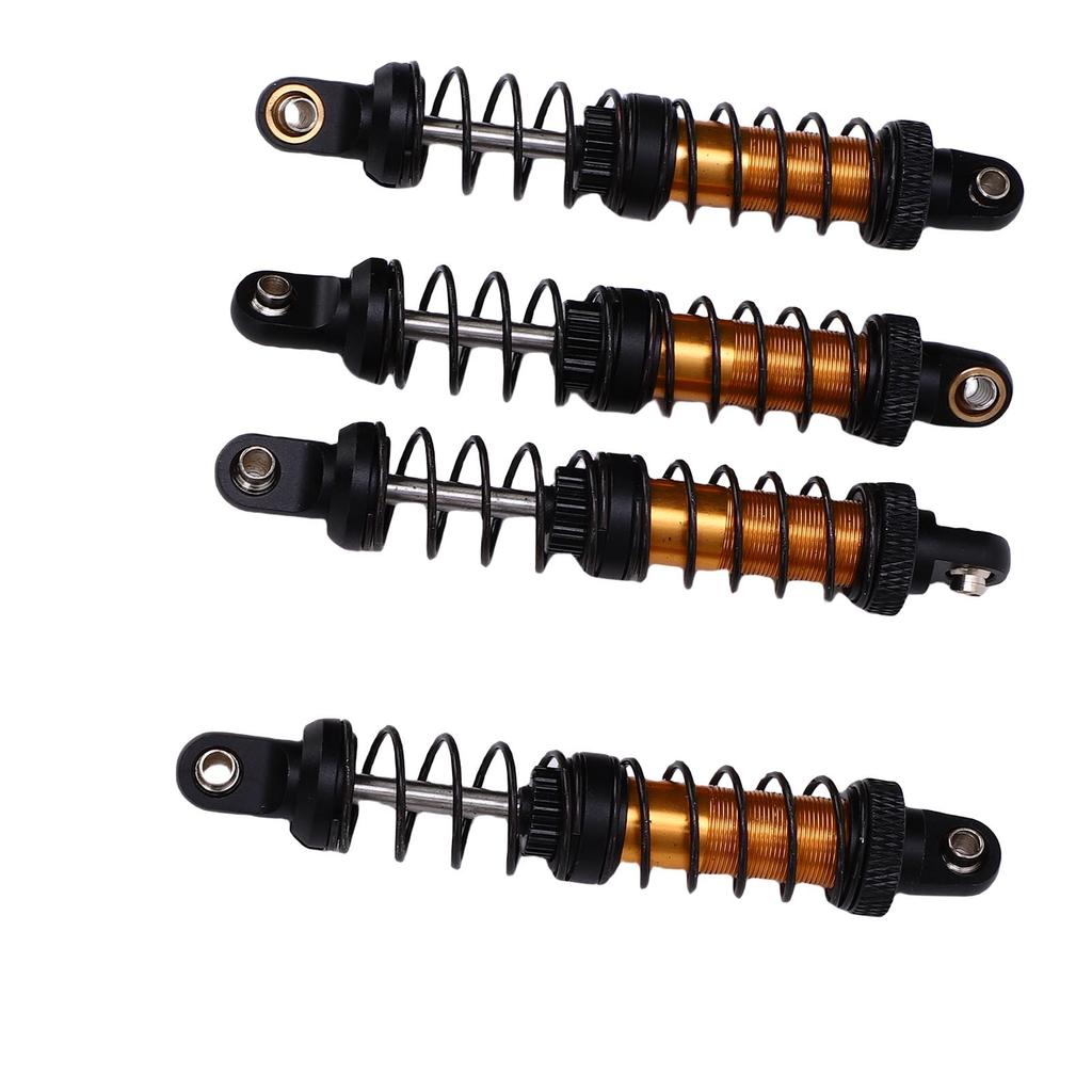 4PCS RC Metal Shock Absorber Dampers Double Section Spring Alloy 1 10 Scale RC Car Shock Absorber Gold