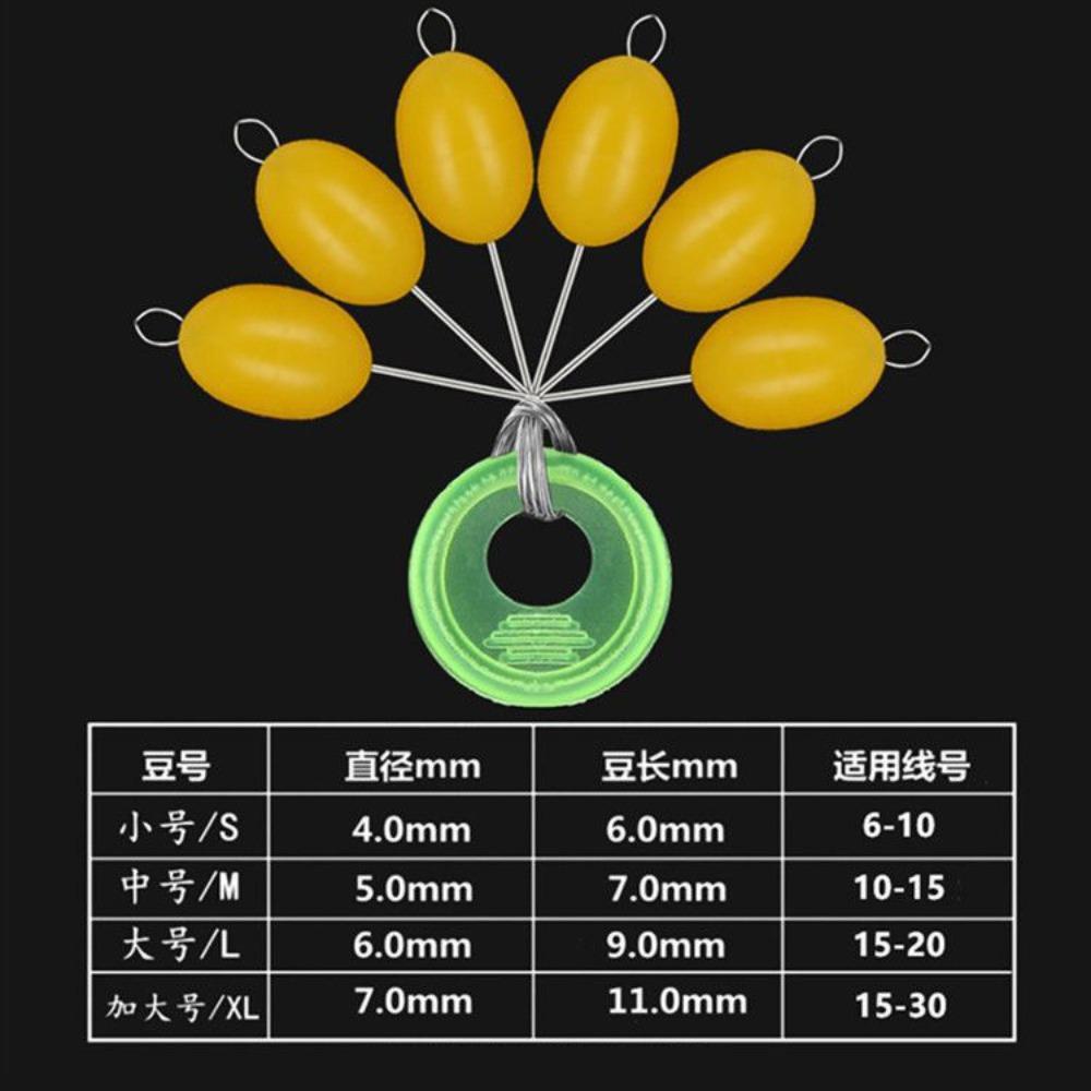 Tool Fishing Beans Luminous Space Beans Rubber Stopper Big Space Beans Big Line Stop Space Beans