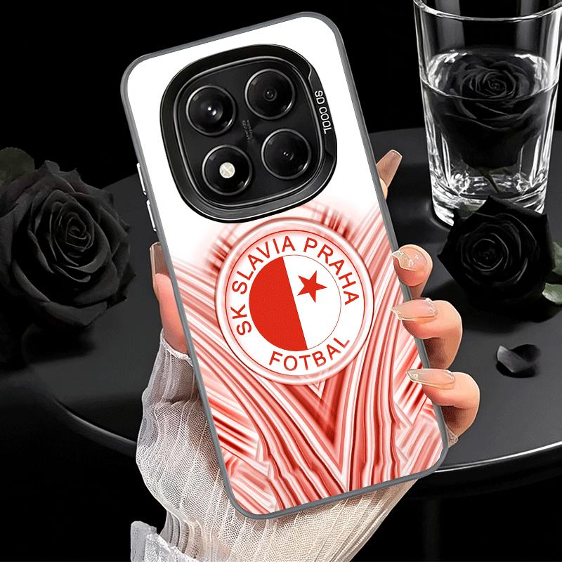 Sk Slavia Praha Чехия Ударопрочный чехол для телефона для Xiaomi Redmi Note 15 14 13 12 Pro Plus 11 11S 11T 5G Чехол Защита от падения Fu