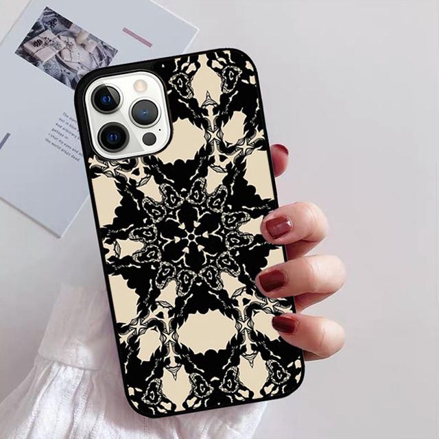 Mandala Flower Totem Phone Case For iPhone 17 Air 16 15 14 13 12 11 Pro Max Plus Max Cover Shell