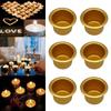 10Pcs Mini Round Candle Cup Gold Silver Diy Candlestick Making Tray Holder Container Accessory Aluminium Home Party Decor