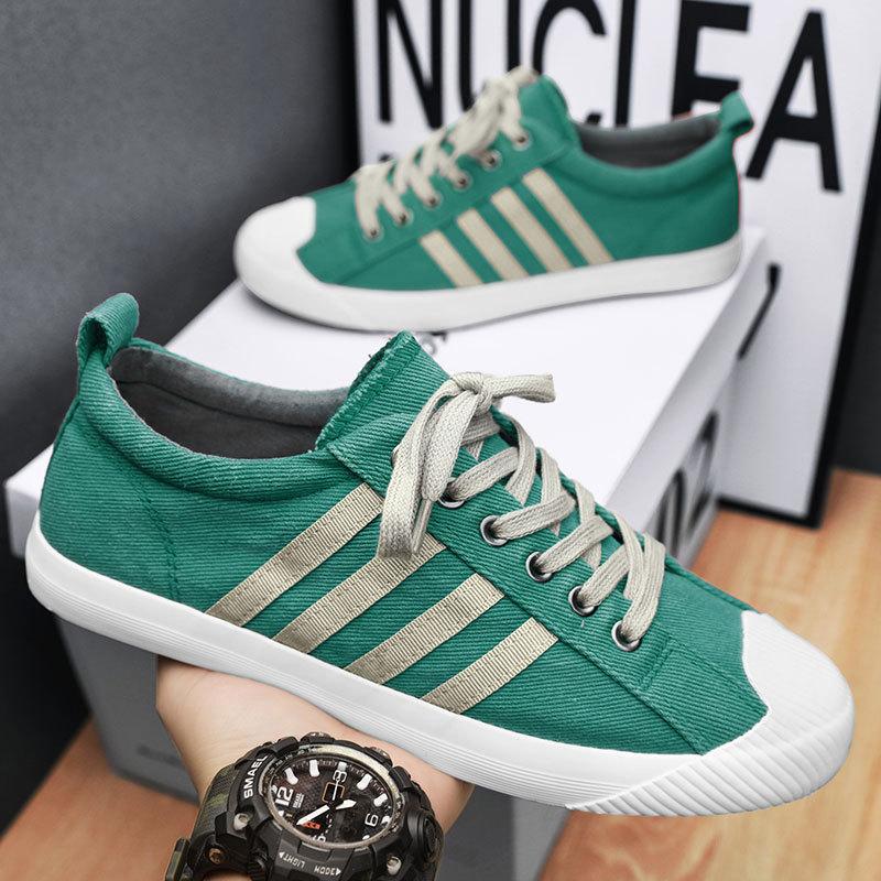 Мужские парусиновые туфли, классические черные туфли для скейтбординга на шнуровке, мужская повседневная обувь, плоская обувь, нескользящая мужская обувь для ходьбы на открытом воздухе