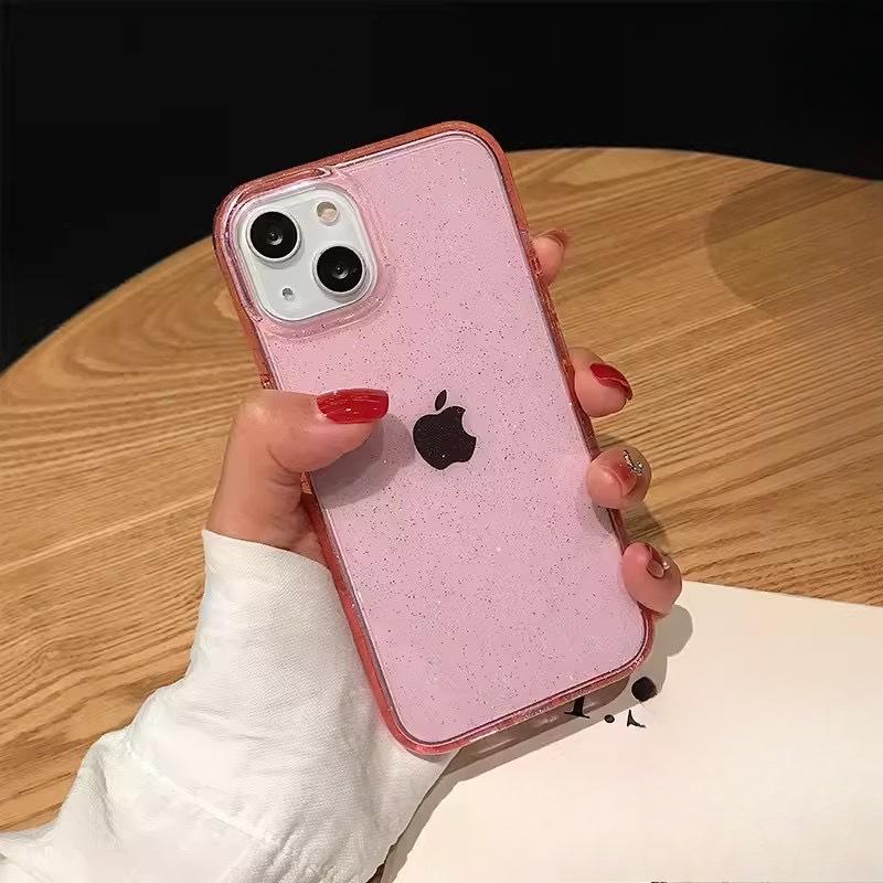 Блестящий ТПУ Подходит для чехла для мобильного телефона IPhone16Pro Простой цвет Apple 15 Противоударный Мягкий 12 Защитный чехол