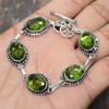 Peridot Gemstone 925 Sterling Silver Handmade Wonderful Bracelet Jewelry