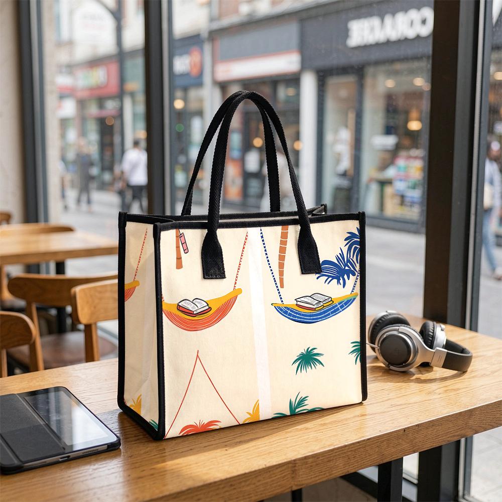 Cute Printed Tote Bag Casual Daily Outdoor Travel Handbag Large Capacity Reusable Fashion Beach Shoulder Bag for Women