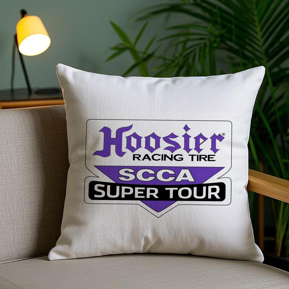 H-Hoosier Racing Декоративная наволочка Плюшевая ткань Мягкая Двусторонняя печать Невидимая молния Наволочка для подушки на диван Домашний декор