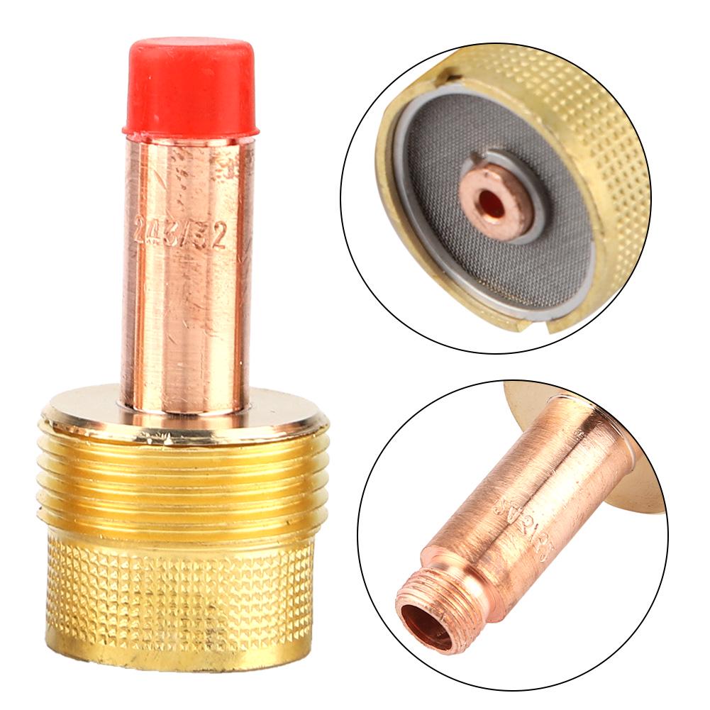 1 шт. 45V64 Большой газовый линзовый корпус цанги 2,4 мм 3/32 для сварочной горелки TIG WP 17 18 26