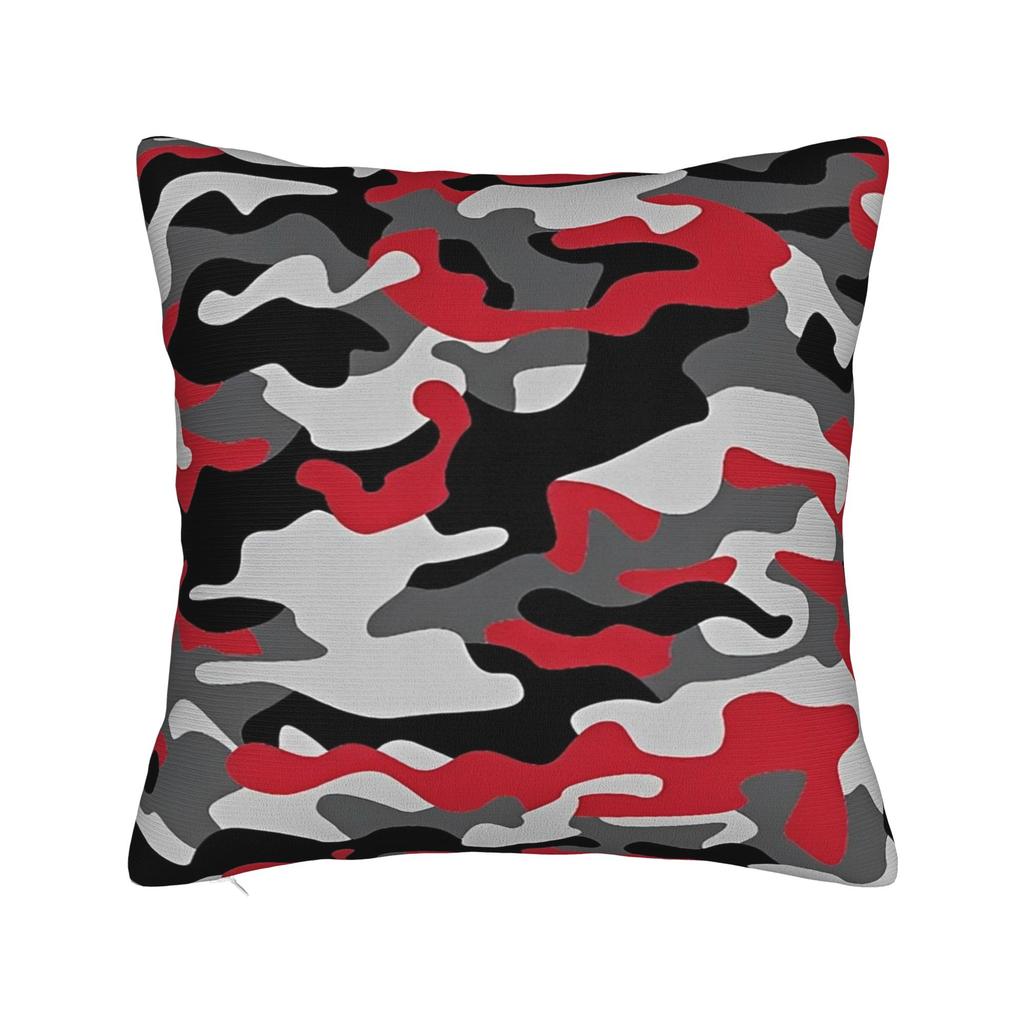 Camo Style Black Orange Camouflage Pillow Case Square Pillow Cover For Sofa Bedroom Home Decor Fashion Cushion Cover