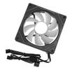 Компьютерный кулер ARGB PWM с контролем температуры, высокопроизводительным воздушным потоком, тихий кулер для корпуса, для процессорного кулера, компьютерного корпуса
