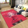 Zero Two DARLING In The FRANXX Коврик в стиле аниме, Коврик для гостиной, спальни, дивана, коврик для украшения, детский нескользящий напольный коврик