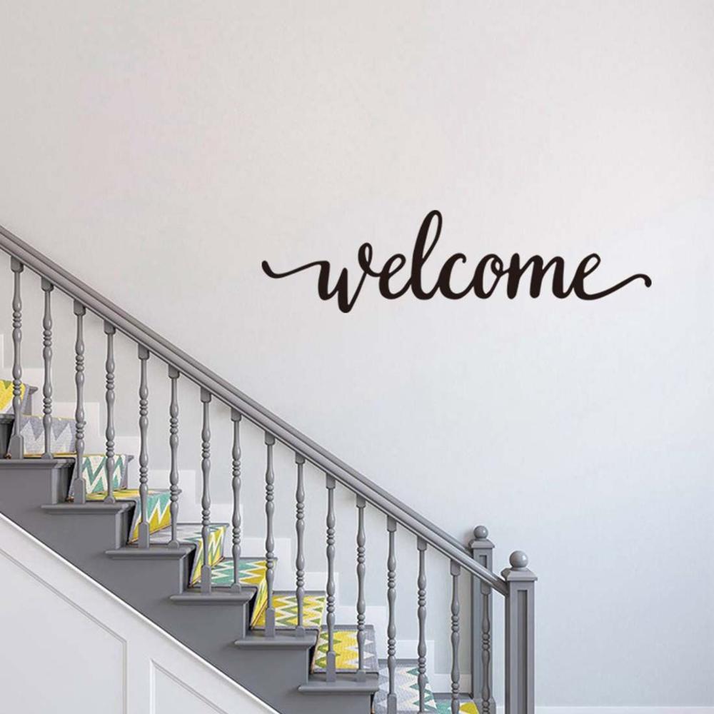 Виниловые наклейки для гостиной Современная приветственная наклейка на стену Мотивационная наклейка на стену Вдохновляющие цитаты