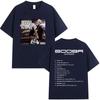 Rapper Booba Album Tour 2025 Graphic T Shirt Unisexs Retro Fashion Oversized Cotton TShirts Hip Hop Clothing High Quality TShirt