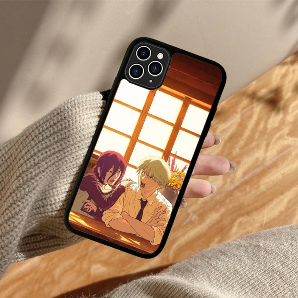 Чехол для телефона Anime C-Chainsaw M-Man для iphone 11 12 13 14 15 Pro Max 17 16 Plus Жесткий PC+TPU Задняя крышка