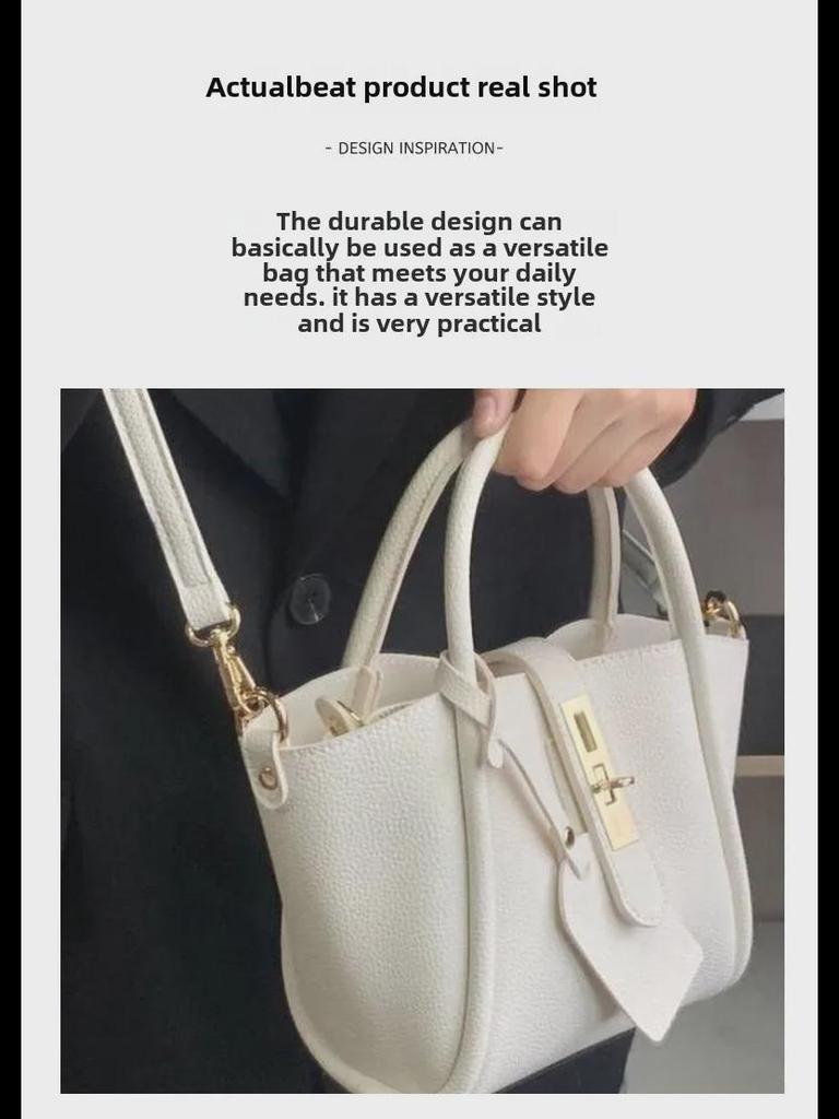 2024 Women's Fashion Simple Basket Bag: High-Grade Bucket Style Handbag, Perfect for Commuting or As a Messenger Bag.