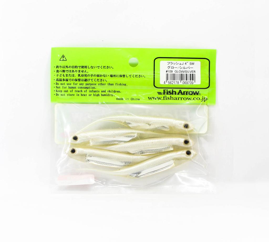 Fish Arrow Мягкая приманка Flash J SW 4 дюйма 5 штук в упаковке #109 (9709)