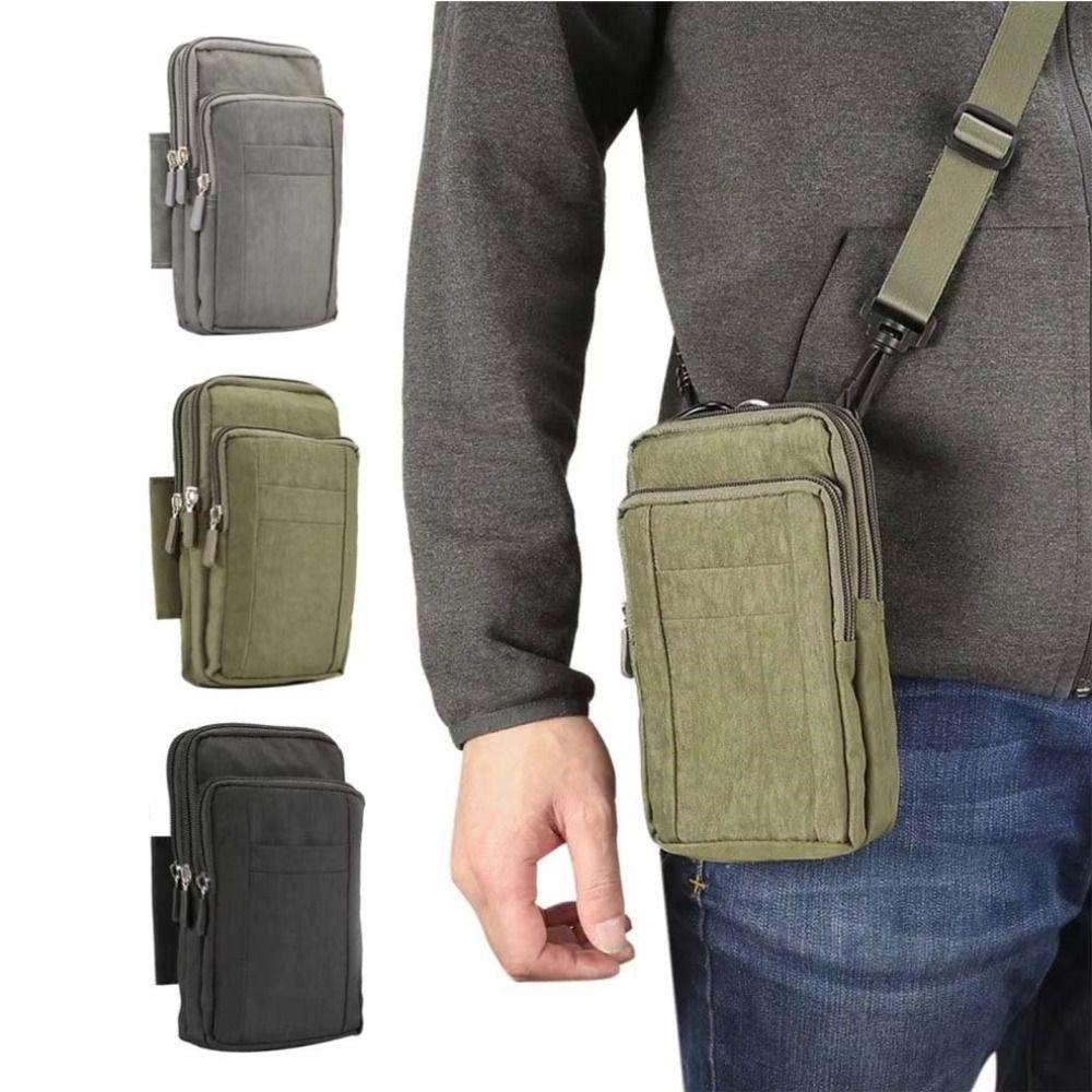 Carrying Case Cell Phone Holder Crossbody Shoulder Smartphone Bag Outdoor Phone Pouch Men Women