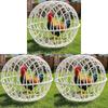 1/3/5PCS Walking Chicken Cage Outdoor Rollable Chicken Cage Removable Safety Cage  Free Range Can Roll and Walk To Feed