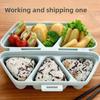 6-Cavity Triangle Rice Ball Mold Bento Box Reusable, Microwave Safe, Convenient for Meal Prep and Lunch On-the-Go