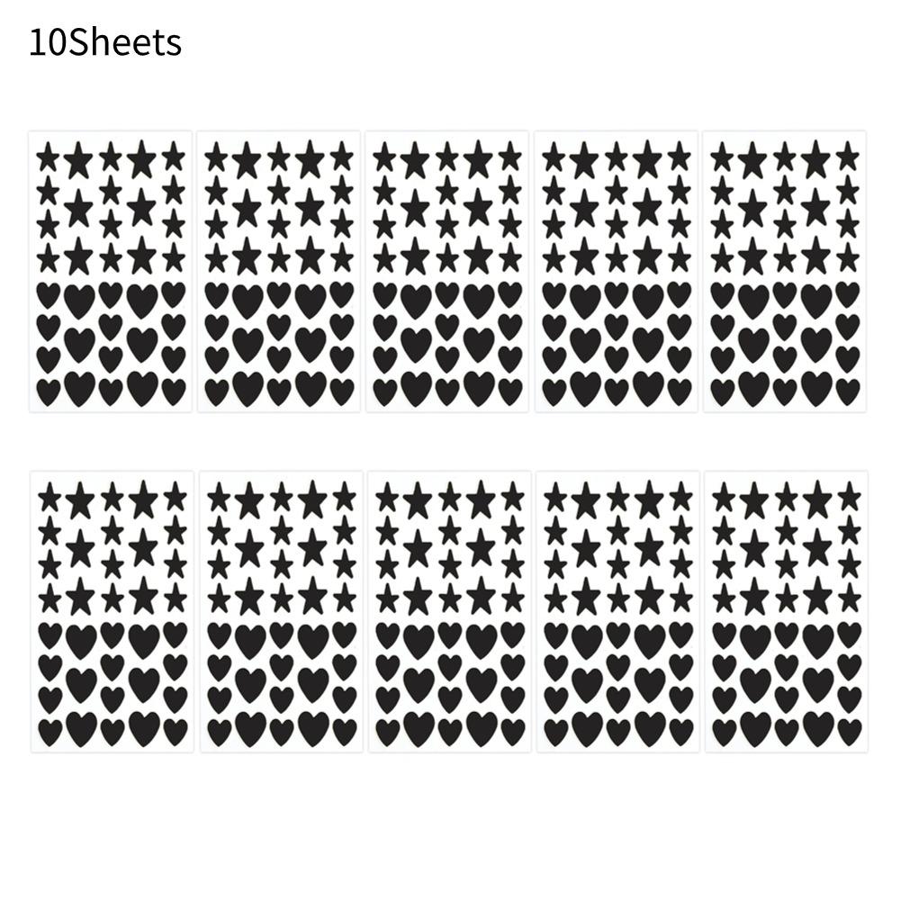 10pcs Colorful Cute Star Heart Shaped Acne Treatment Sticker Invisible Acne Cover Removal Pimple Patch Beauty Makeup Tools