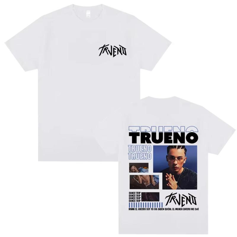 Rare Rapper Trueno Dance Taip Print T Shirts Unisex Women Hip Hop Fashion Oversized Tshirt Unisex Vintage Casual Soft Cotton Tees
