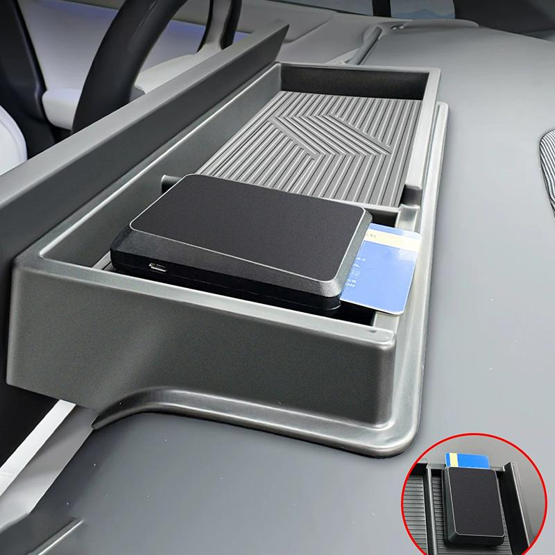 For XPENG P7+ 2026-2027 Storage Box Behind The Screen Tissue Box Partitioning for Storage Automobile Modification Supplies