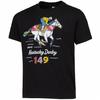 Черная футболка унисекс Kentucky Horse Racing Derby 149 Britto Art
