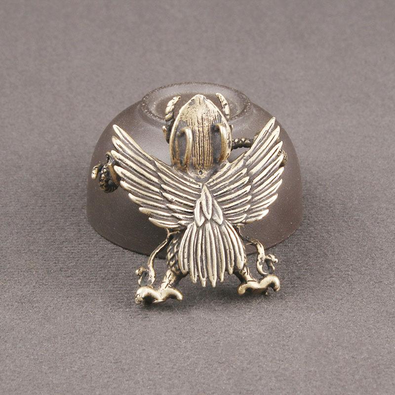 Китайская мифология Самая большая птица Дапэн Металлическая фигурка Украшение для стола Божественные звери-хранители Винтажное украшение для дома