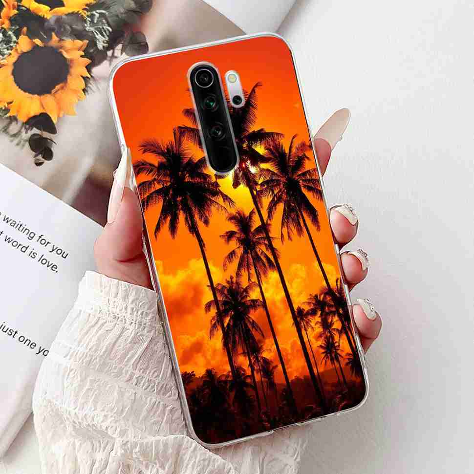 For Xiaomi Redmi Note 8 Pro 6.53" Case Luxury Flower Bow Soft Silicone TPU Cover For Redmi Note8 Pro note 8pro Shockproof Shell