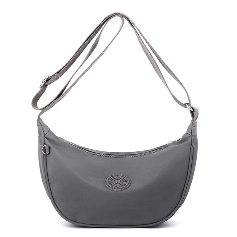 Легкая сумка-хобо большой вместимости, нейлоновая водоотталкивающая сумка через плечо для женщин