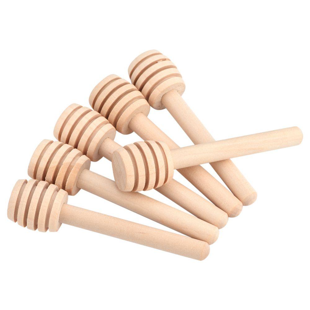 1/3pcs Long handle Safe Tableware Long Handle Mixing Stick Wooden Dipper Stirring Honey Spoon