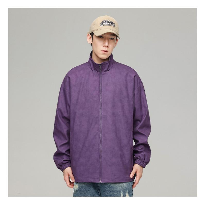 Трендовое повседневное пальто мужское весна и осень новая свободная уличная мода подростковая простая куртка Tide