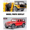 1/32 Jeep Wrangler Rubicon Модель игрушечного автомобиля с высокой имитацией звука и света внедорожная литая коллекционная игрушечная машина для детей