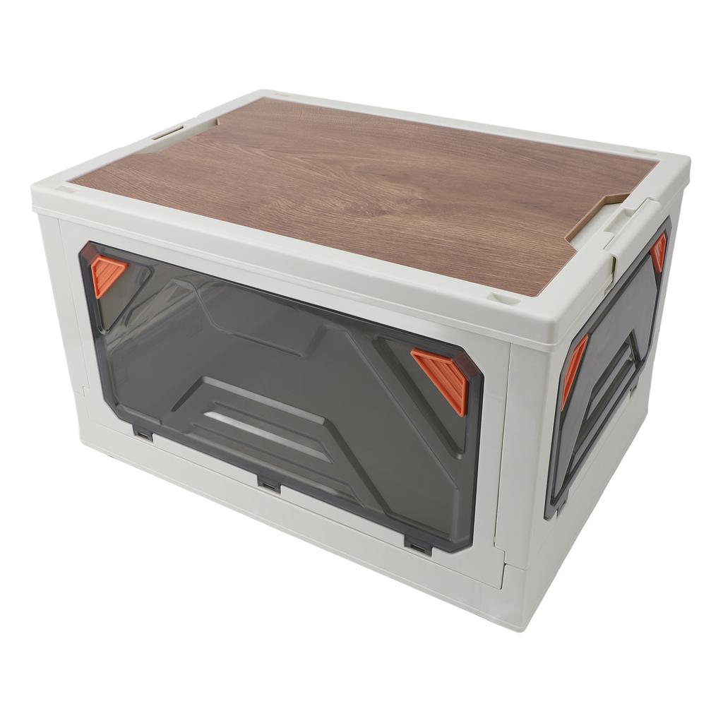 Складные штабелируемые контейнеры для хранения, многоцелевые пластиковые контейнеры для хранения большой емкости с крышками для Campin