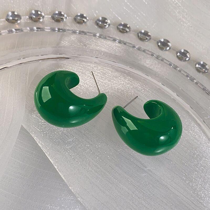 Серьги Emerald Temperament Серьги Candy Tie Геометрические U-образные ретро-серьги