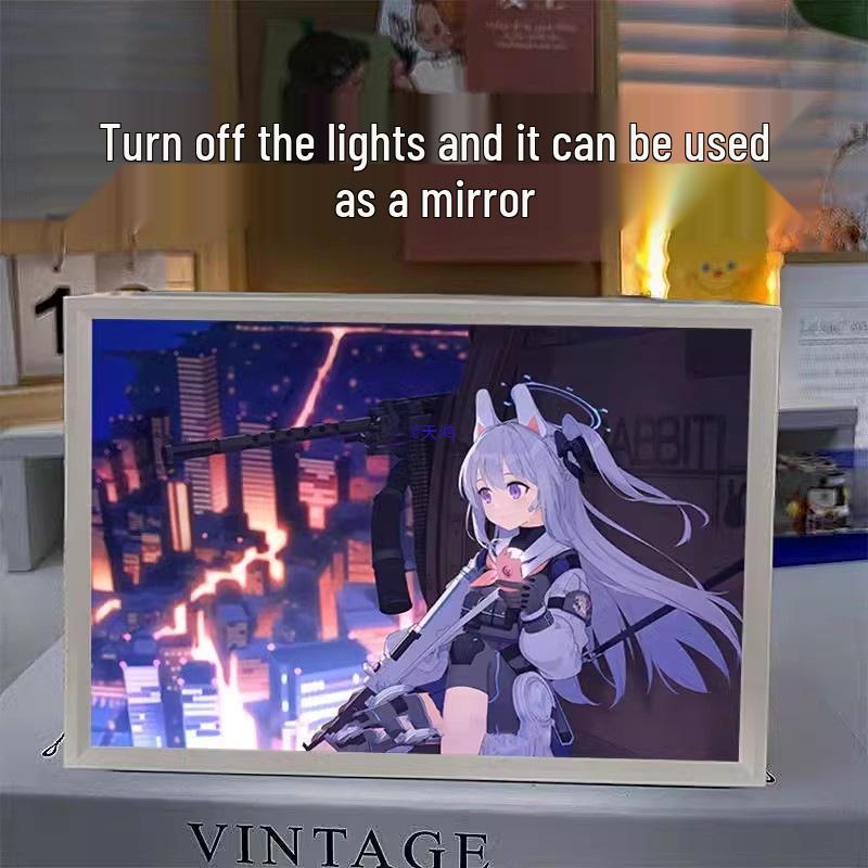 Креативный ночник: Зеркальная покраска с пультом дистанционного управления для создания атмосферы в спальне.