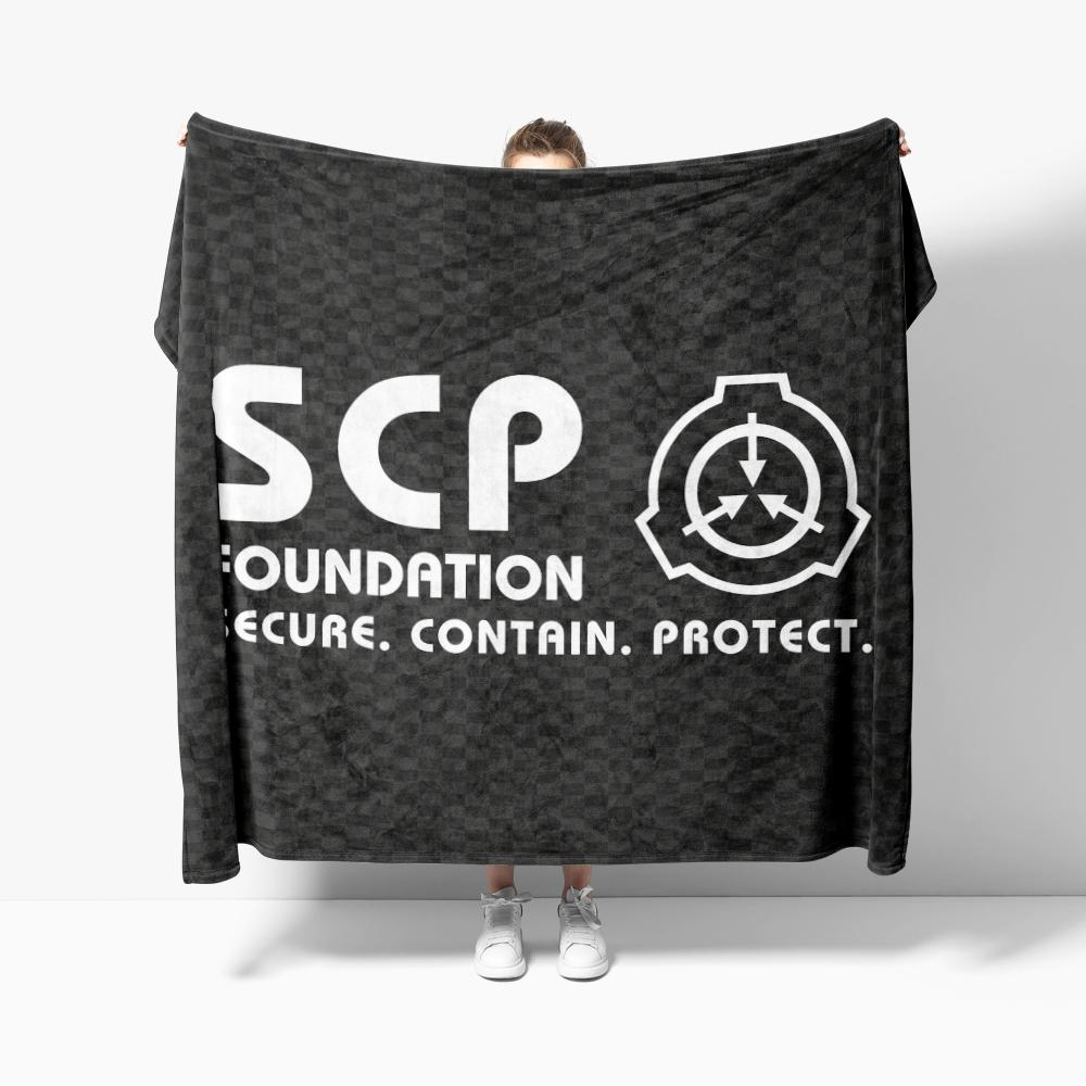 SCP Надежное Содержание. Protect (черный) Фланелевое одеяло Теплое Мягкое одеяло Пледы Декор спальни